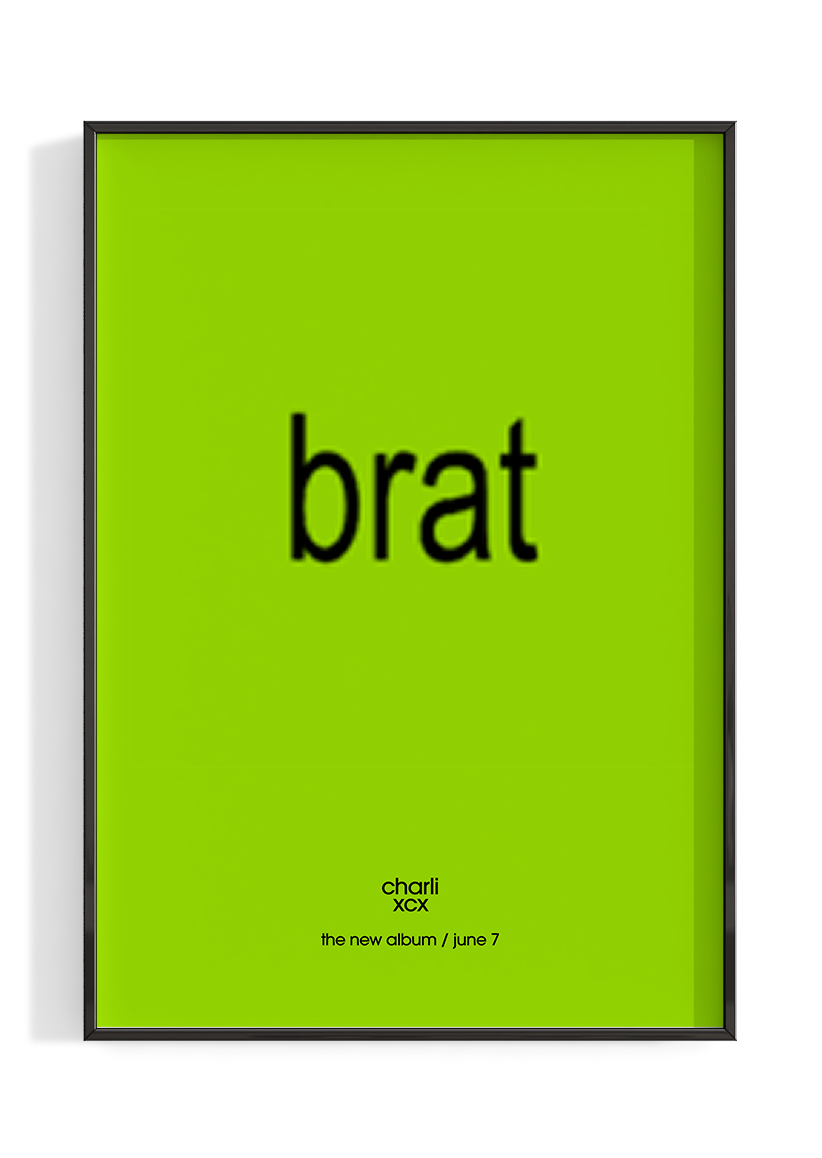 Charli xcx 'BRAT' Poster