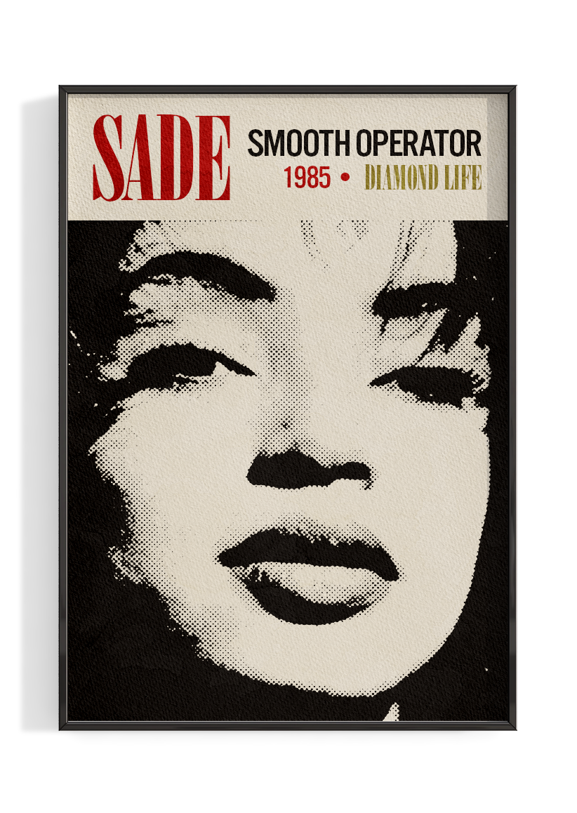 Sade 'Smooth Operator' Poster – The Indie Planet Sade 'Smooth Operator' Poster – The Indie Planet