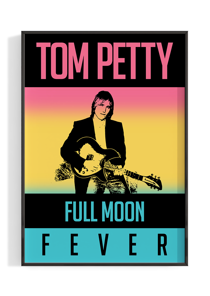Tom Petty 'Full Moon Fever' Poster