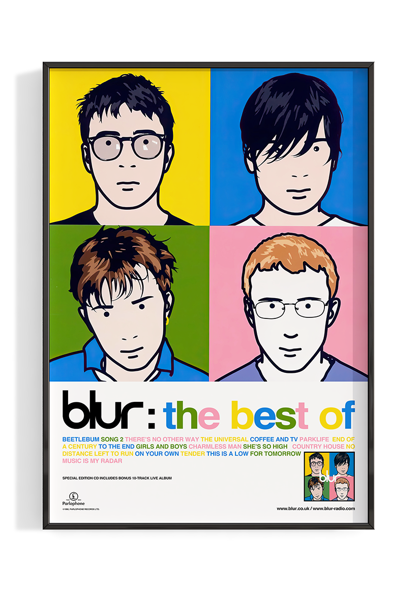 Blur 'The Best Of' Poster – The Indie Planet Blur 'The Best Of' Poster – The Indie Planet