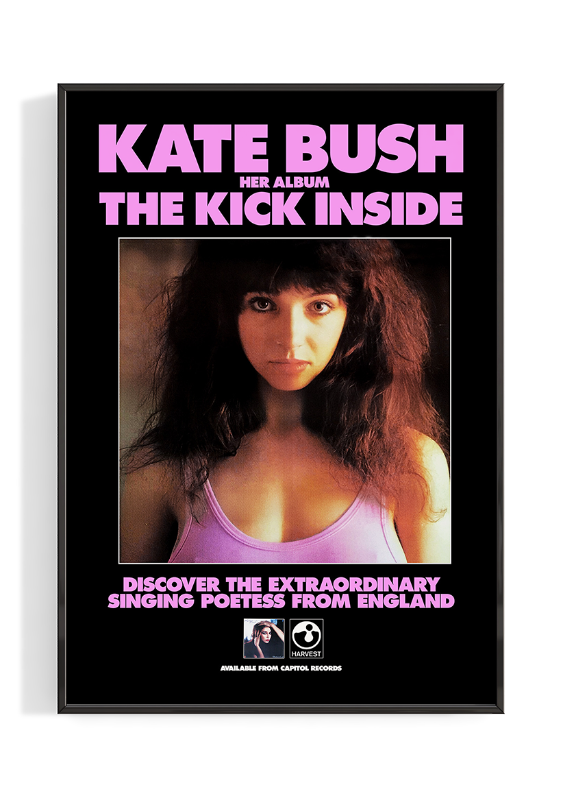 Kate Bush 'The Kick Inside' Poster