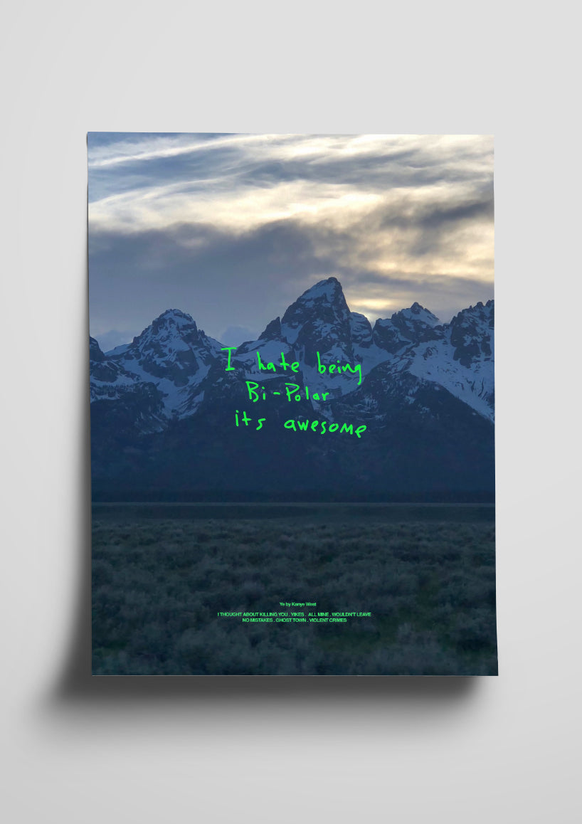 Kanye West 'Ye' Poster – The Indie Planet