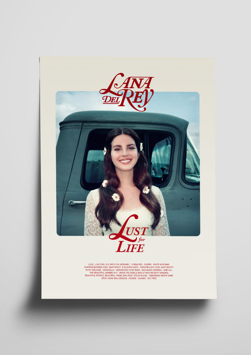 Lana Del Rey 'Lust For Life' Poster – The Indie Planet