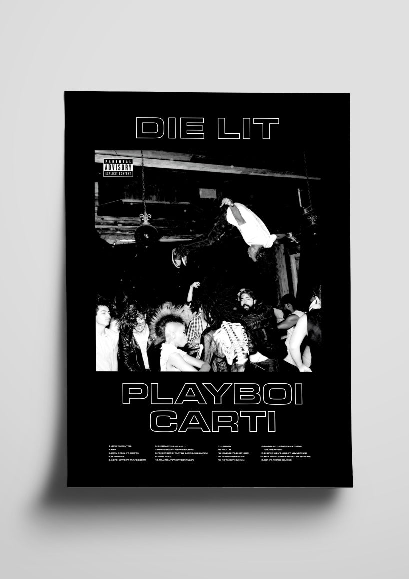 Playboi Carti 'Die Lit' Poster – The Indie Planet