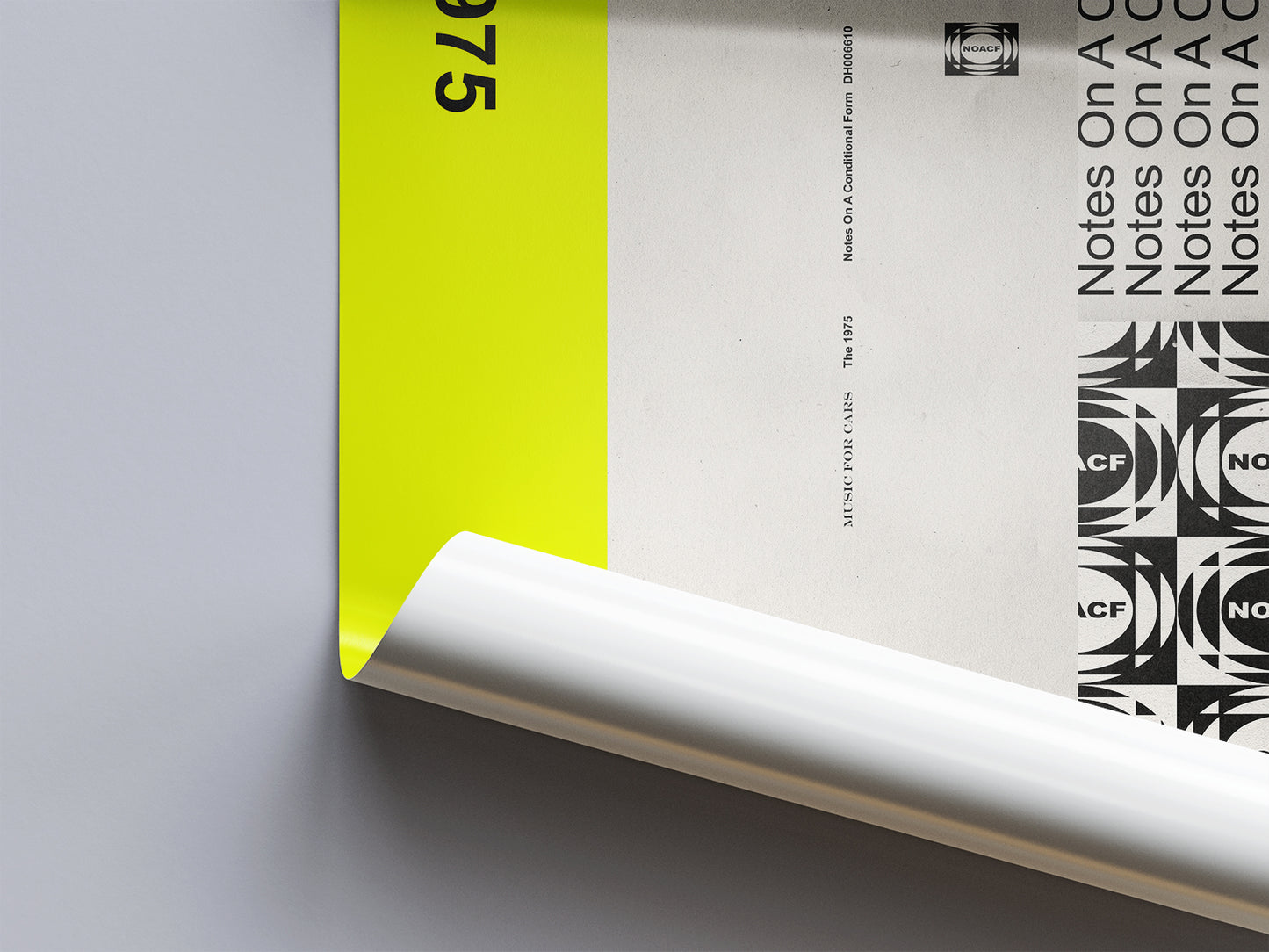 The 1975 'Note On A Conditional Form' Poster