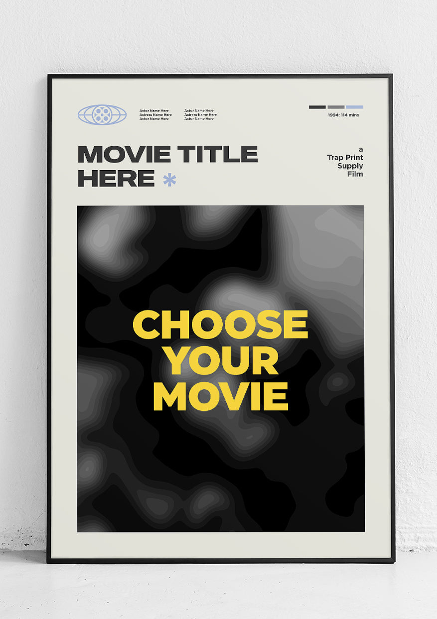 Custom Mid Century Style Movie Poster
