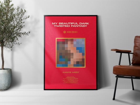 Kanye West 'My Beautiful Dark Twisted Fantasy' Poster