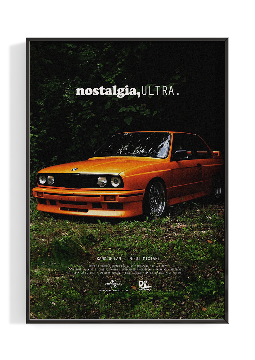 Frank Ocean 'nostalgia,ULTRA.' Poster