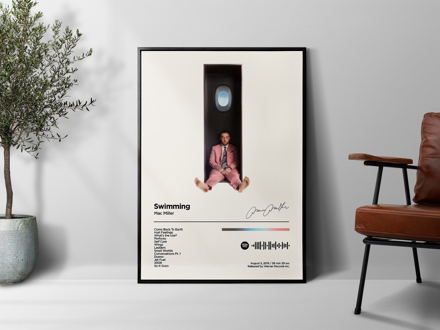 Mac Miller 'Swimming' Tracklist Poster