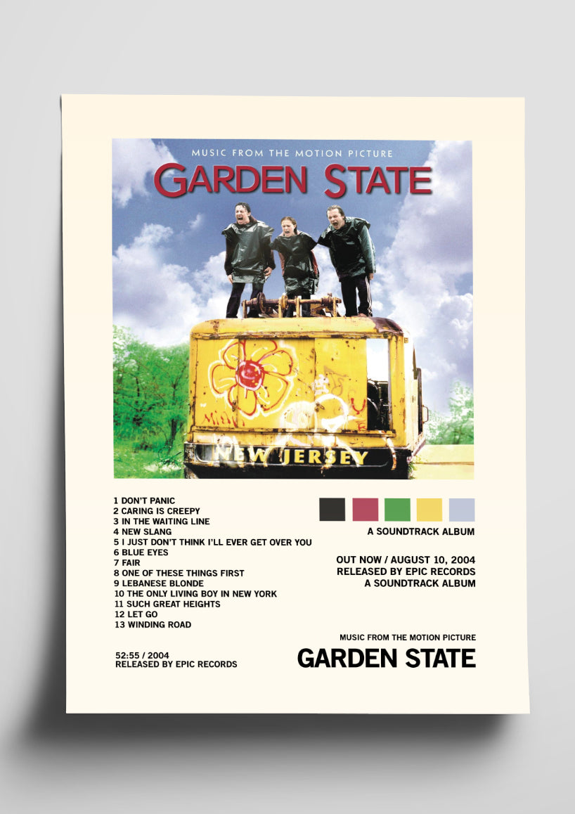 Garden State Movie Sountrack Album Art Tracklist Poster