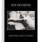 Joy Division 'Love Will Tear Us Apart' Album Poster