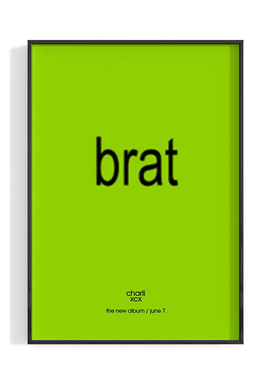 Charli xcx 'BRAT' Poster