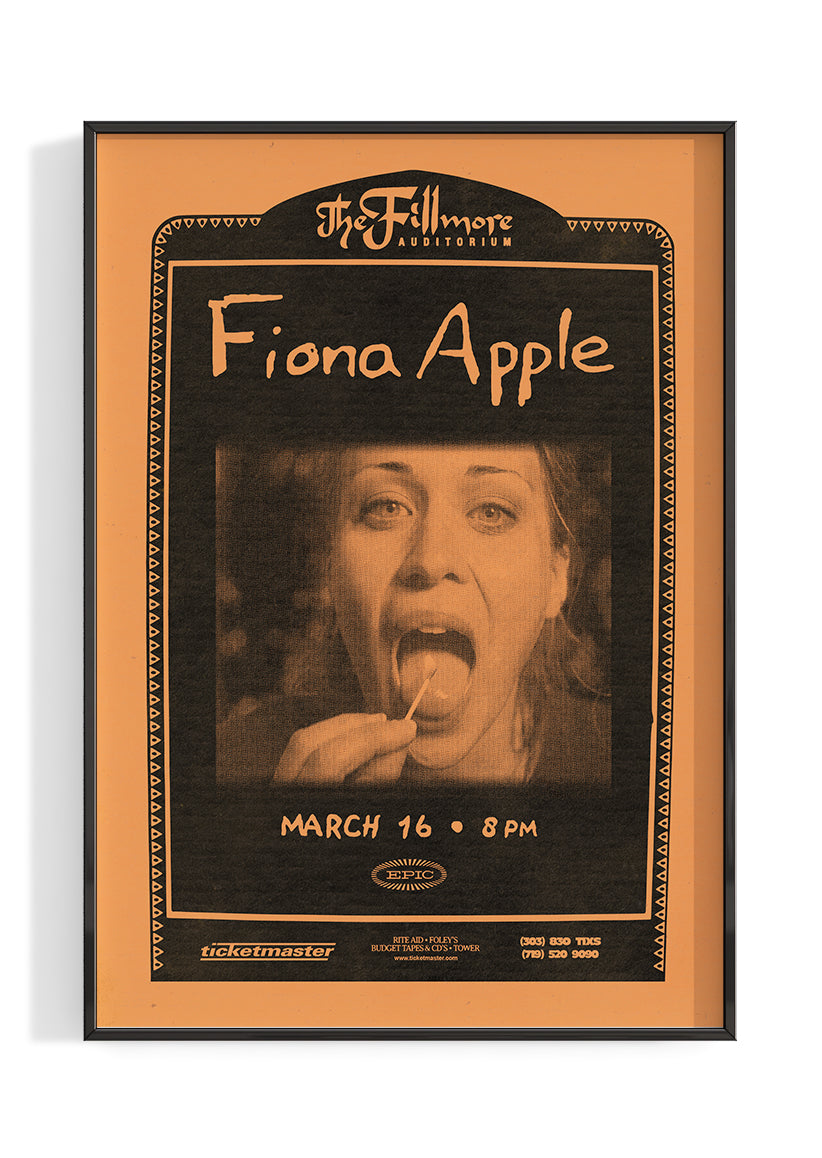 Fiona Apple Tour Poster The Indie Planet Fiona Apple Tour Poster The Indie Planet