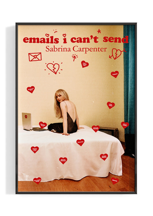 Sabrina Carpenter 'emails i can't send' Poster
