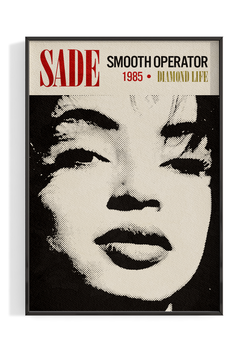 Sade 'Smooth Operator' Poster – The Indie Planet