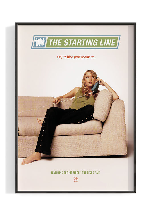 The Starting Line 'Say It Like You Mean It' Poster