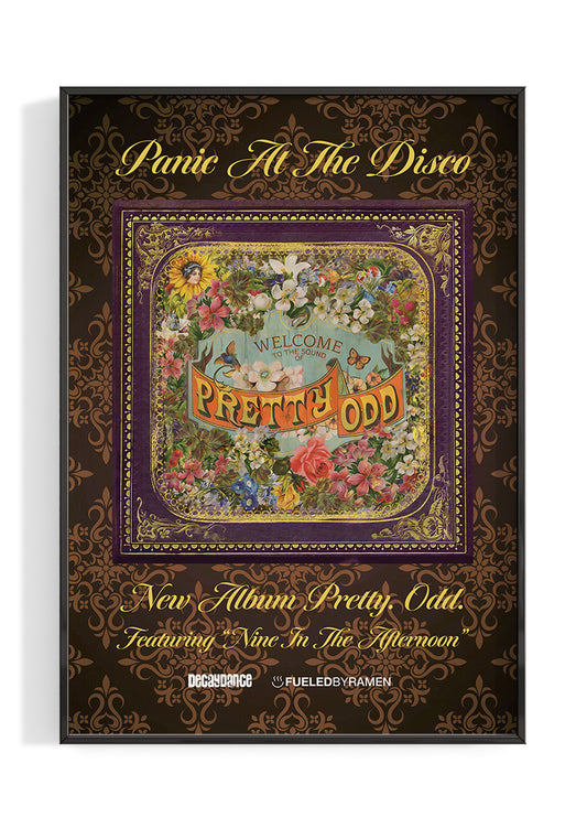 Panic! At The Disco 'Pretty Odd'  Album Poster