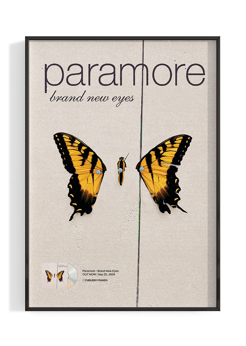 Paramore 'Brand New Eyes' Album Poster
