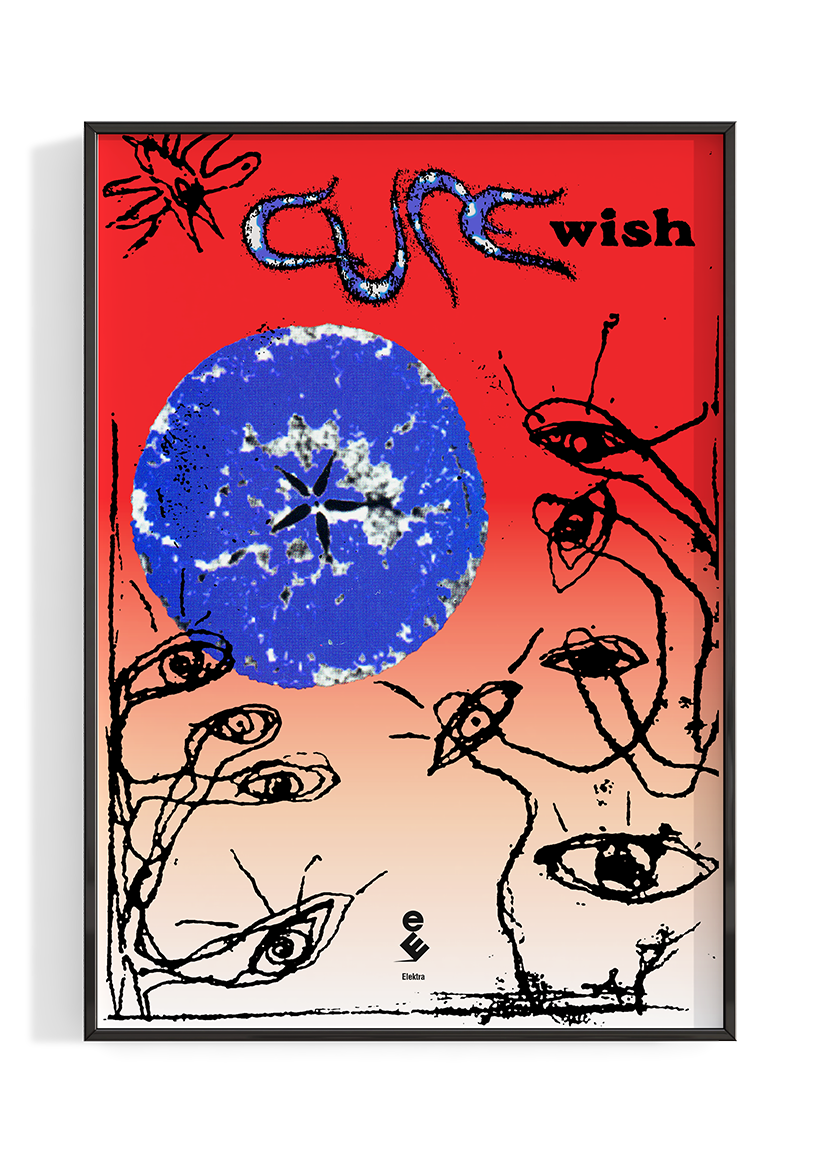 The Cure 'Wish' Album Poster