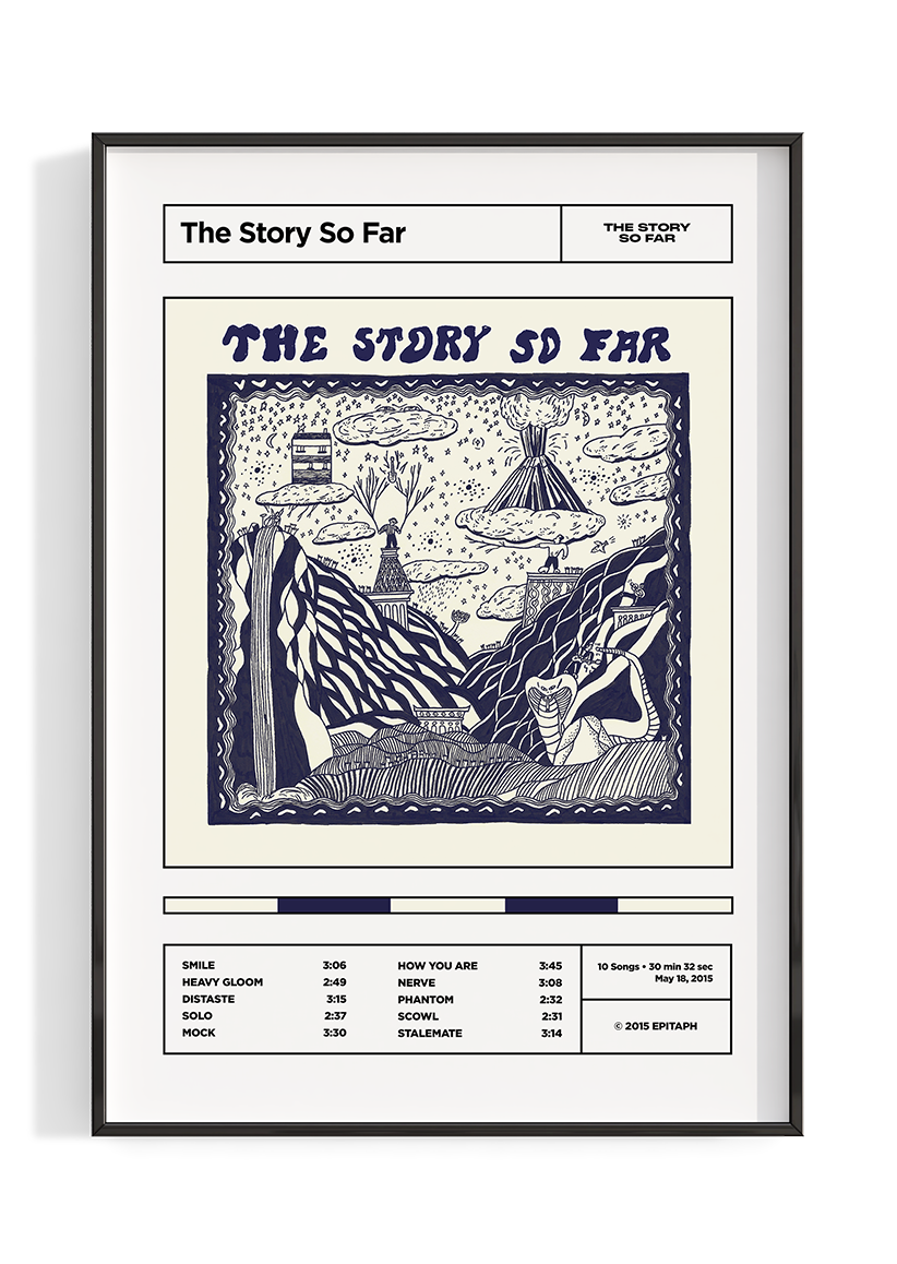 The Story So Far Album Tracklist Poster (Self Titled)