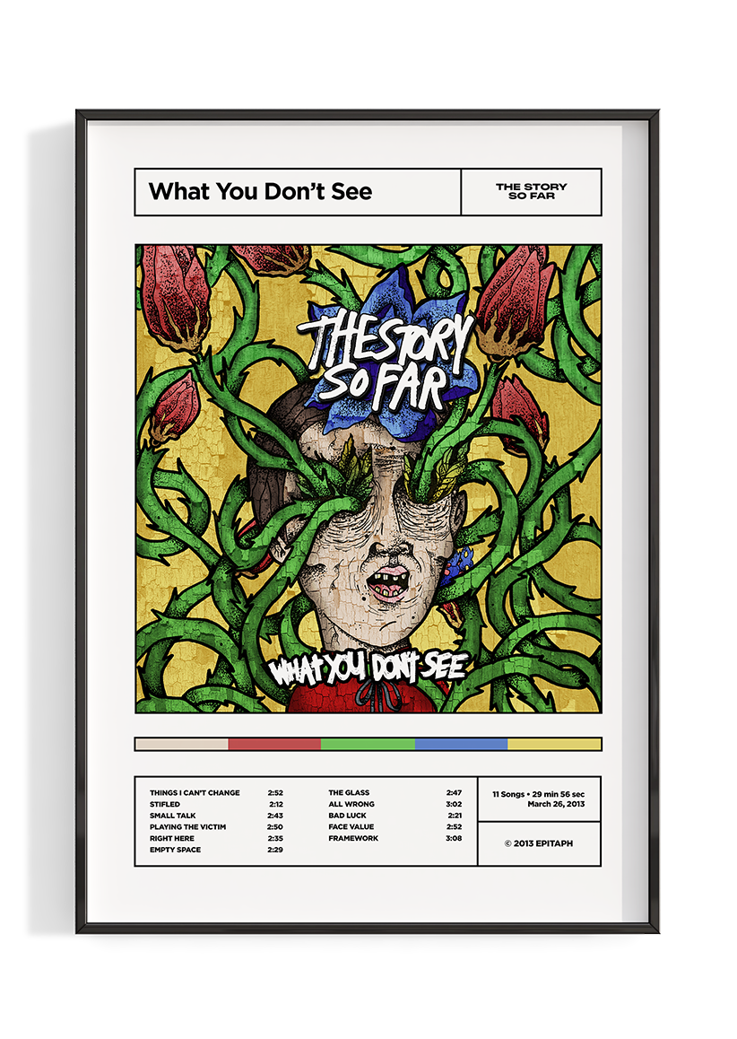 The Story So Far 'What You Don't See' Album Tracklist Poster