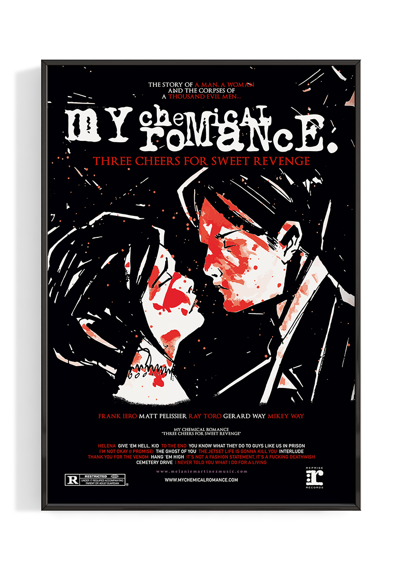 My Chemical Romance 'Three Cheers For Sweet Revenge' Album Poster