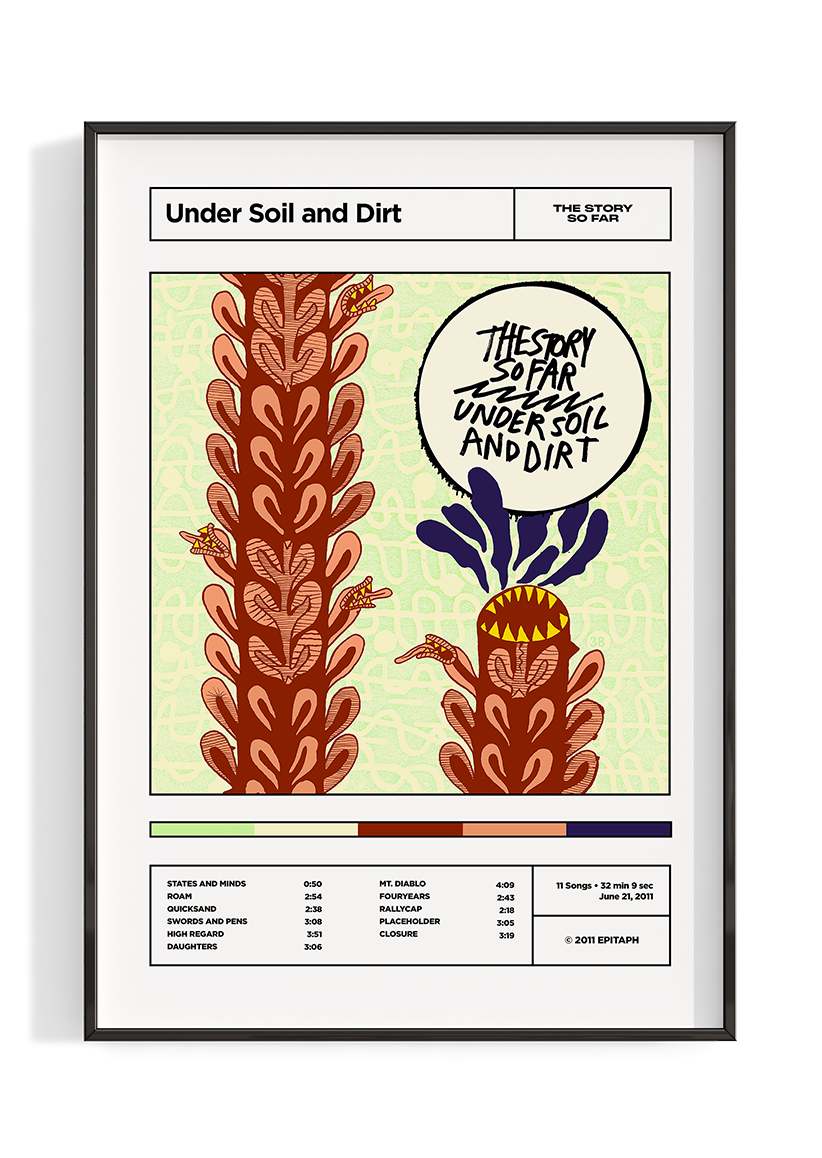 The Story So Far 'Under Soild and Dirt' Album Tracklist Poster