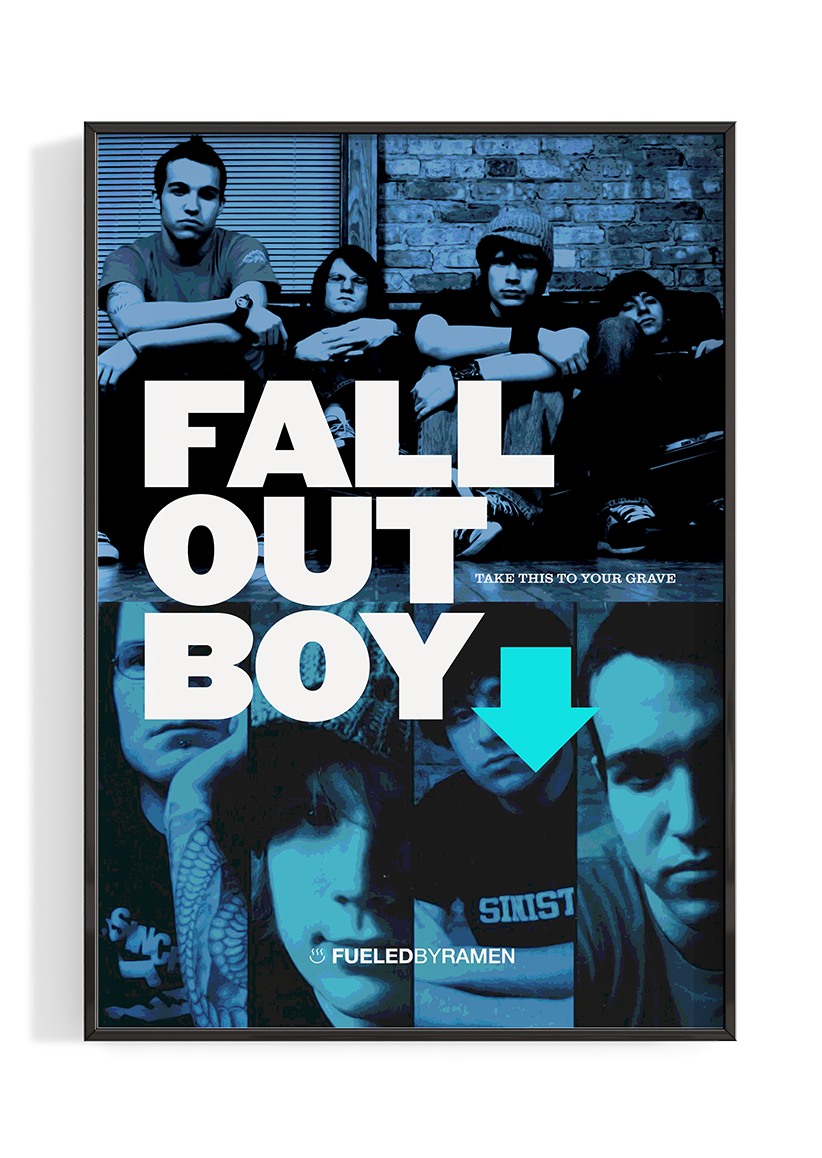 Fall Out Boy 'Take This To Your Grave' Album Poster