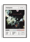The Cure 'Disintegration' Album Tracklist Poster Print