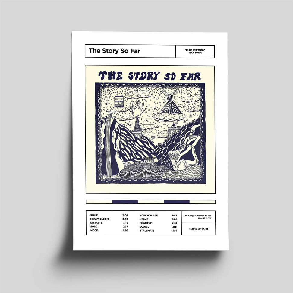 The Story So Far Album Tracklist Poster (Self Titled)