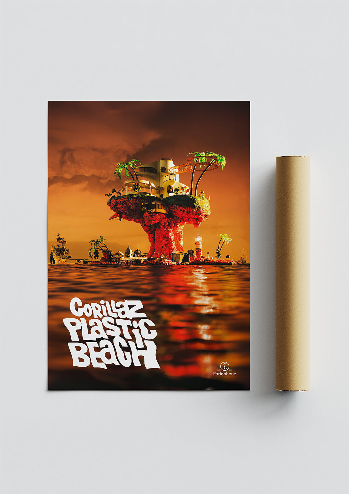 Gorillaz 'Plastic Beach' Album Poster