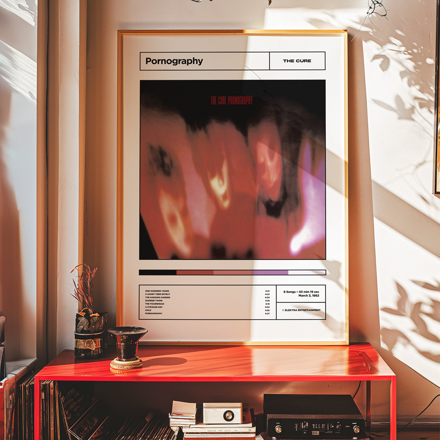 The Cure 'Pornography' Album Tracklist Poster