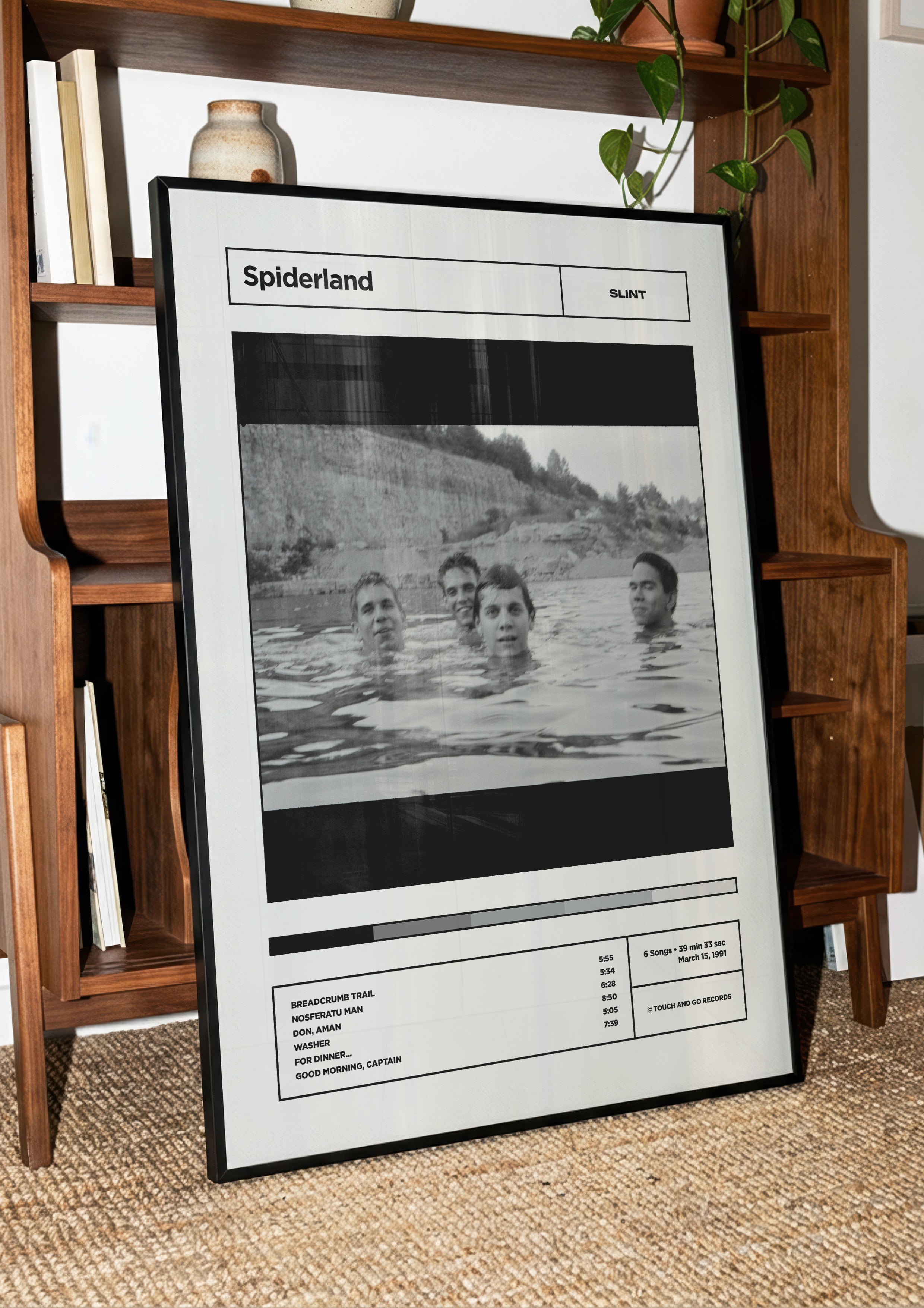 Slint 'Spiderland' Album Tracklist Poster