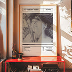 my bloody valentine 'you made me realise' Album Tracklist Poster