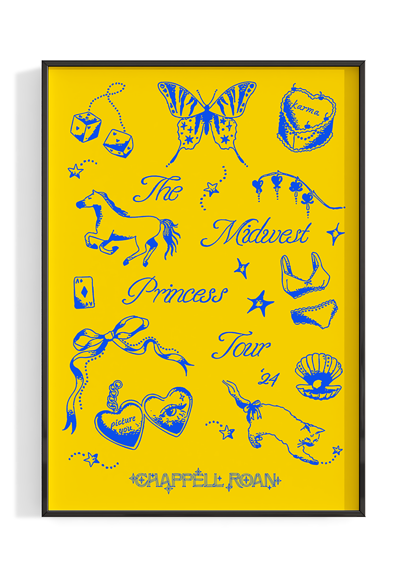 Chappell Roan 'The Midwest Princess Tour '24' Poster