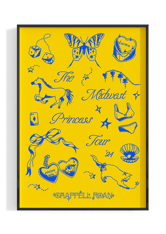 Chappell Roan 'The Midwest Princess Tour '24' Poster