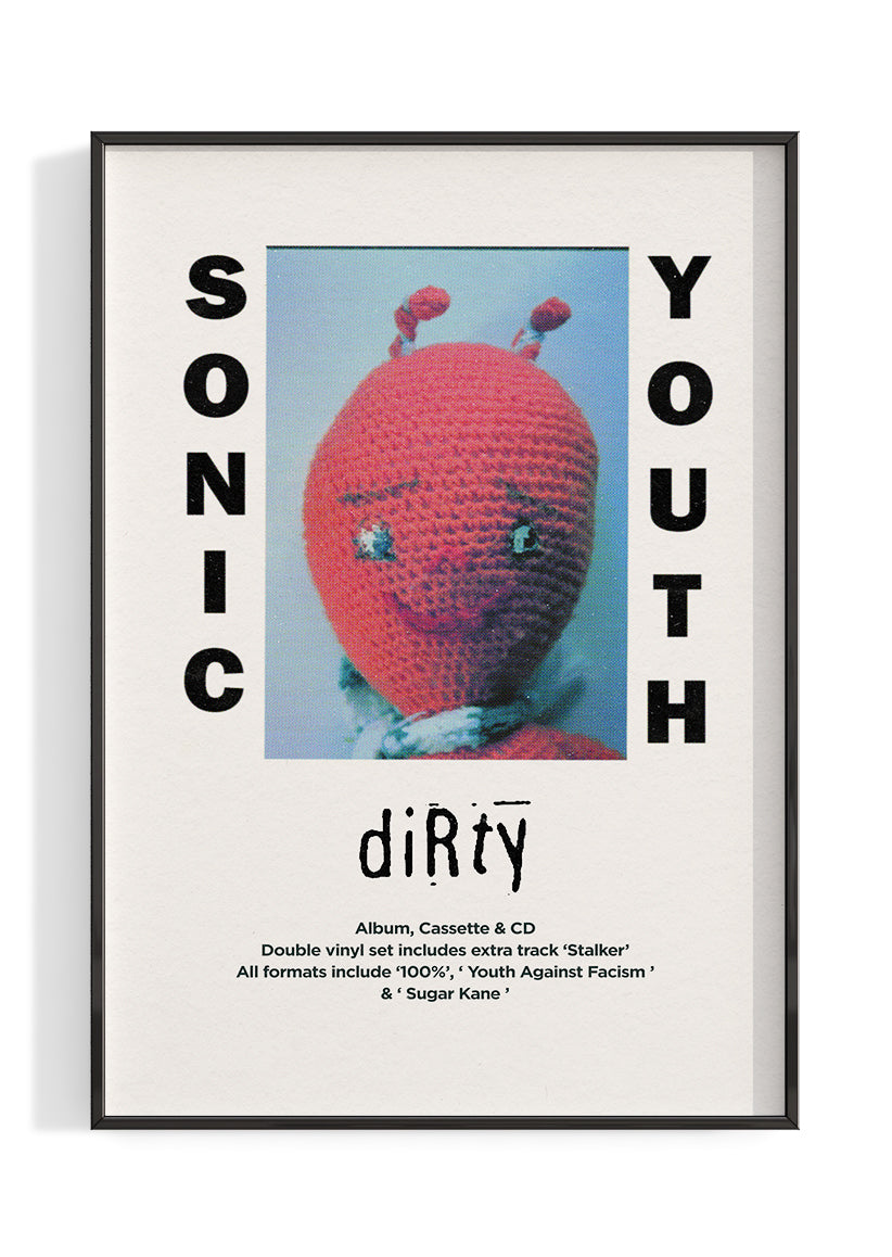 Sonic Youth Dirty Album Poster The Indie Planet sonic-youth-dirty-album-poster-the-indie-planet