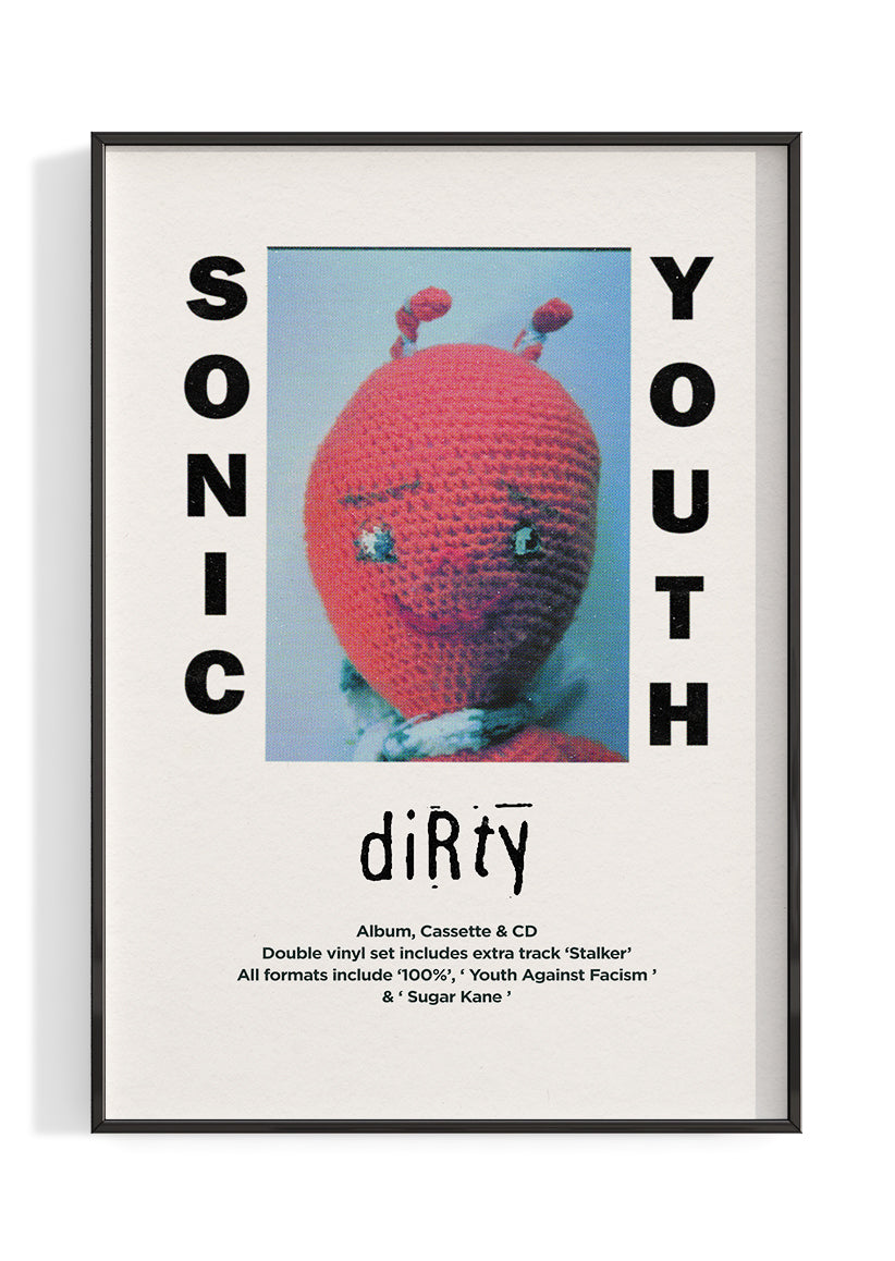 Sonic Youth 'Dirty' Album Poster