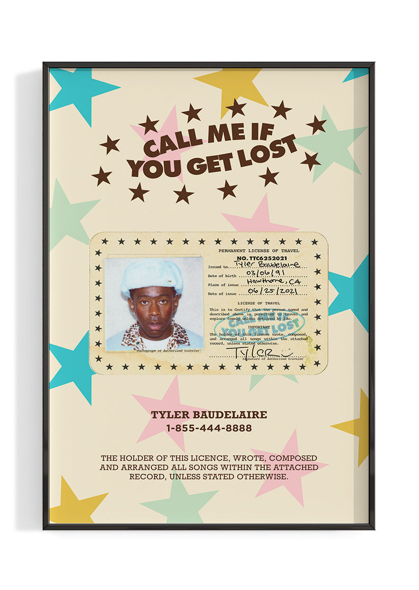Tyler, the Creator 'Call Me If You Get Lost'  Album Poster