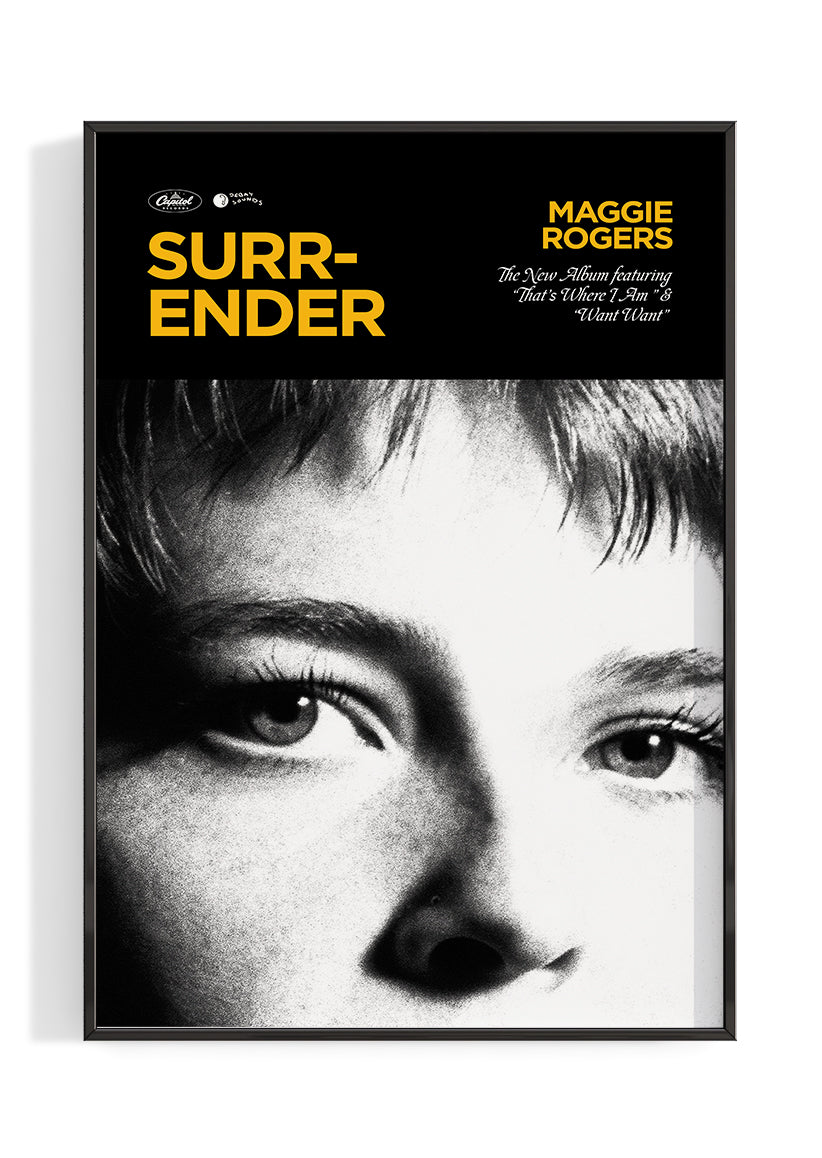 Surrender Full Album Maggie Rogers 'Surrender' Album Poster – The Indie Planet