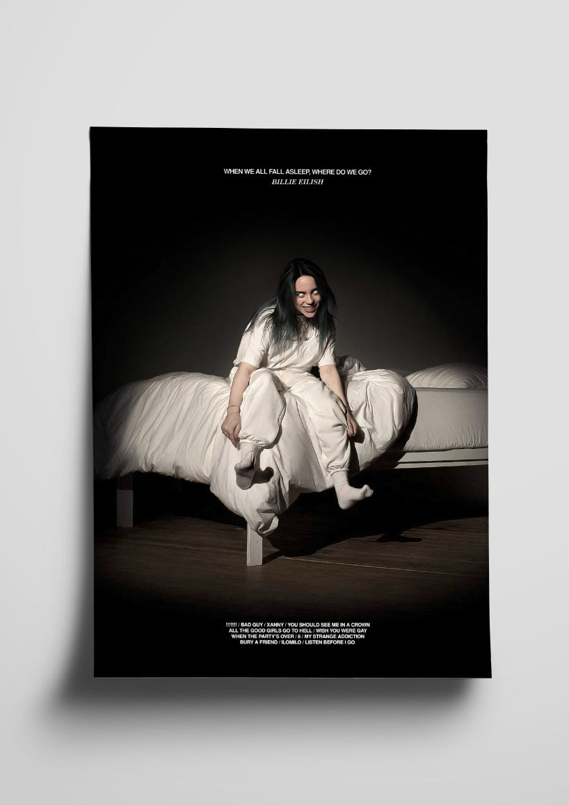 Billie Eilish \'When We Fall Asleep, Where Do We Go?\' Poster – The Indie  Planet