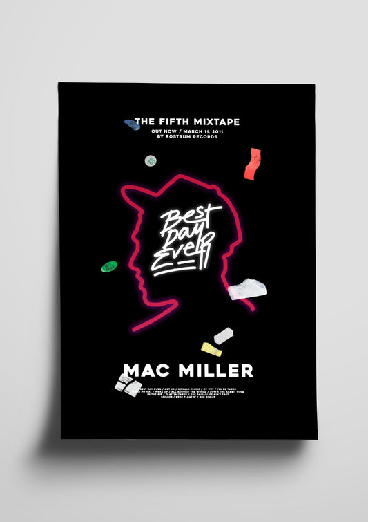 Mac Miller 'Best Day Ever' Album Poster