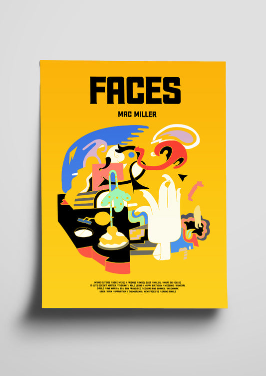 Mac Miller 'Faces' Poster