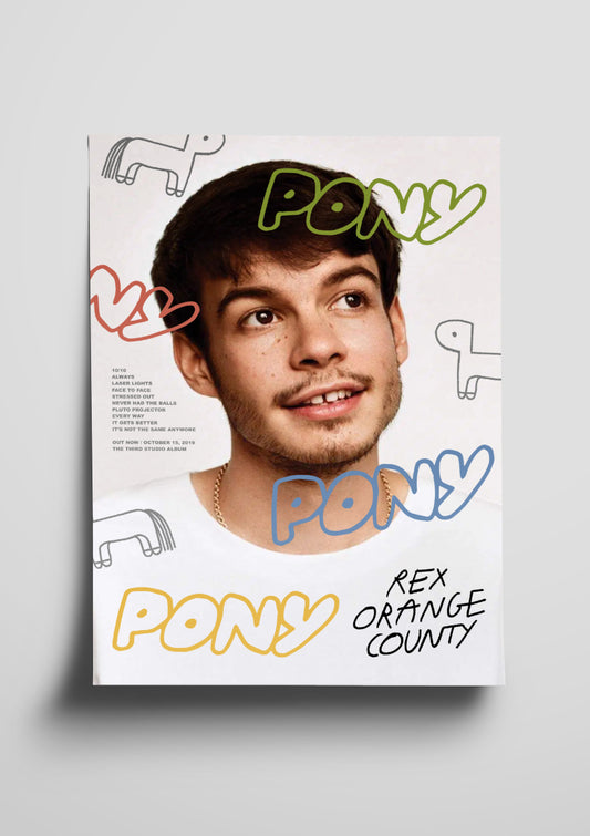 Rex Orange County 'Pony' Poster