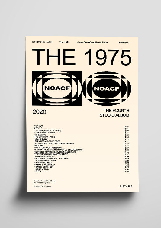 The 1975 'Notes On A Conditional Form' Poster