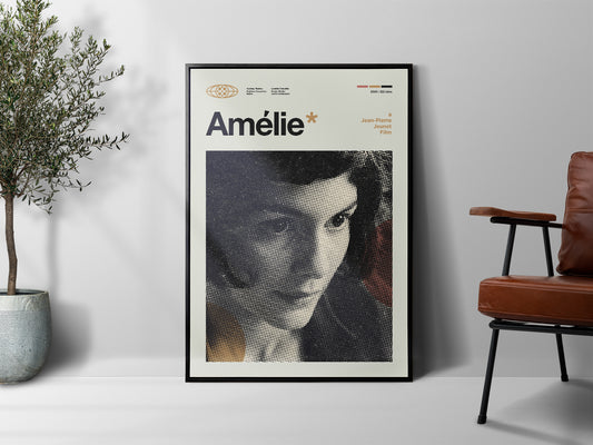 'Amélie' Mid Century Movie Poster