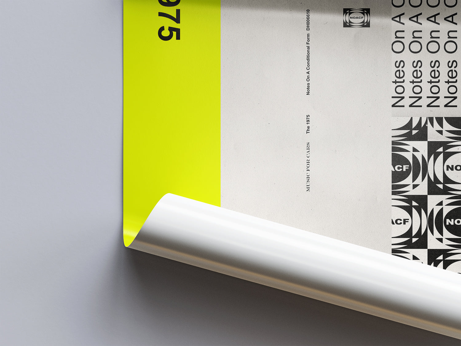 The 1975 'Note On A Conditional Form' Poster