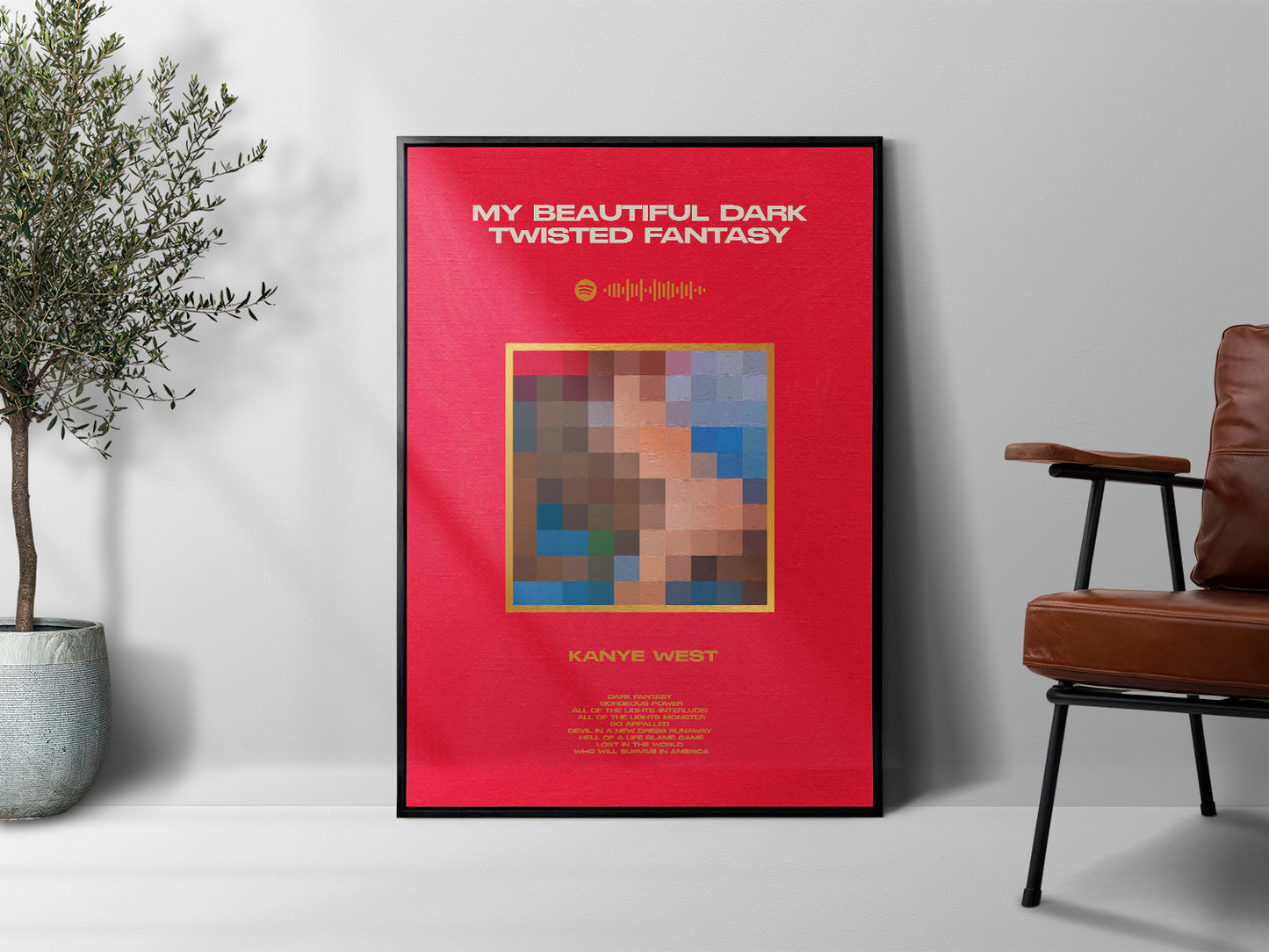 Kanye West  'My Beautiful Dark Twisted Fantasy'  Poster