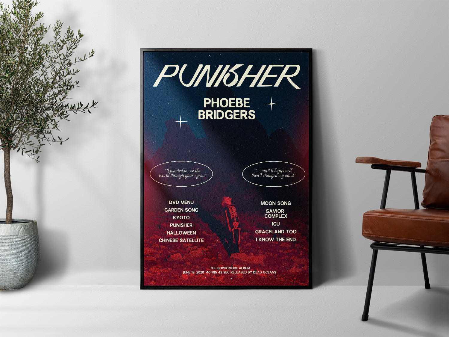 Phoebe Bridgers Poster - Punisher Album - Album Art Poster sold by