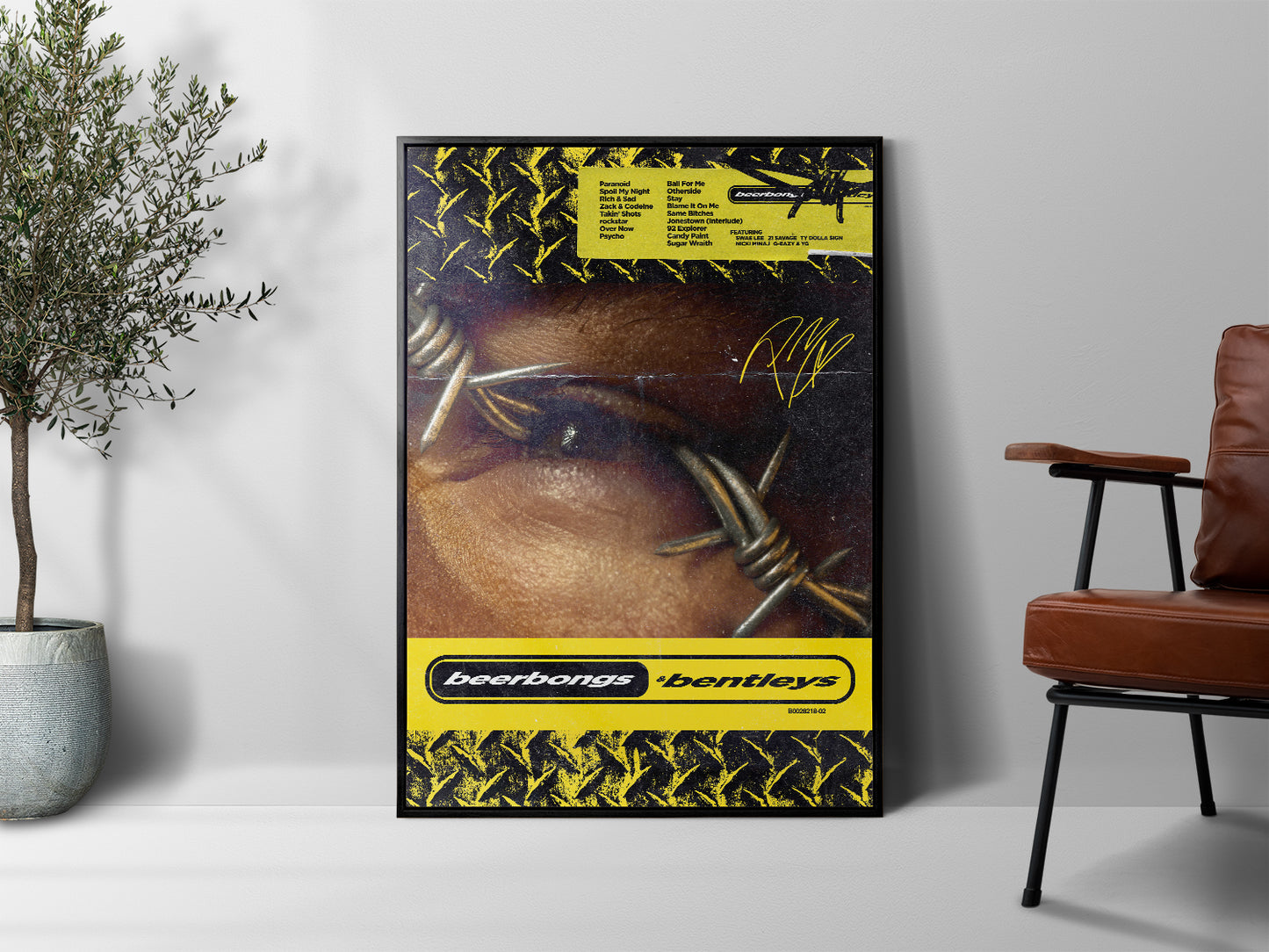 Post Malone 'beerbongs & bentleys' Poster